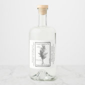 Étiquettes Pour Bouteilles De Liqueur Gardener's herbal life label (Devant)