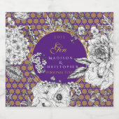 Étiquettes Pour Bouteilles De Liqueur Gin Dotted bottle (Étiquettes simples)