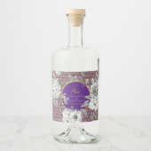 Étiquettes Pour Bouteilles De Liqueur Gin Dotted bottle (Devant)