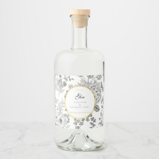 Étiquettes Pour Bouteilles De Liqueur Ginbottle personnalisé