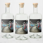 Étiquettes Pour Bouteilles De Liqueur Graffiti de métro (Bouteilles)