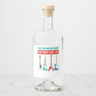 Étiquettes Pour Bouteilles De Liqueur Guitare Lover Vous Ne Pouvez Jamais Avoir À Beau