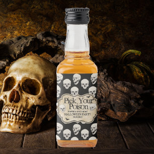 Étiquettes Pour Bouteilles De Liqueur Halloween adulte vintage Apothécaire personnalisé