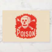 Étiquettes Pour Bouteilles De Liqueur Halloween faux poison (Étiquettes simples)