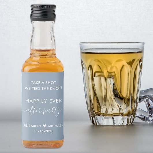 Étiquettes Pour Bouteilles De Liqueur Heureusement Jamais Après La Réception De Mariage