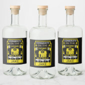 Étiquettes Pour Bouteilles De Liqueur Home Self Build Félicitations (Bouteilles)
