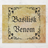 Étiquettes Pour Bouteilles De Liqueur Ingrédients de potion d'Halloween (Étiquettes simples)