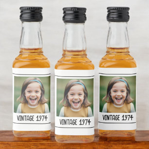Étiquettes Pour Bouteilles De Liqueur Jalon vintage Anniversaire Garde photo