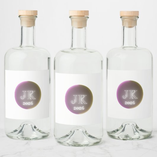 ÉTIQUETTES POUR BOUTEILLES DE LIQUEUR JK 2026 (Bouteilles)