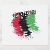Étiquettes Pour Bouteilles De Liqueur Juneteenth (Étiquettes simples)