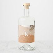 Étiquettes Pour Bouteilles De Liqueur K - Lettre monographie initiale K Conception abstr (Devant)