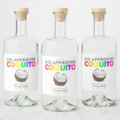 Étiquettes Pour Bouteilles De Liqueur Kid Approved Coquito Bottle Label (Bouteilles)