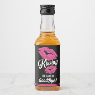 Étiquettes Pour Bouteilles De Liqueur Kissing The Fake ID Au revoir - 21e anniversaire F