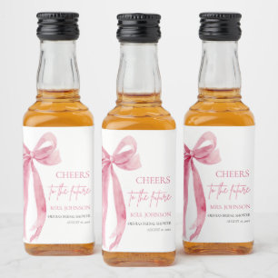 Étiquettes Pour Bouteilles De Liqueur La Bow Rose Vive Rend Hommage À La Future Fête des