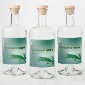 Étiquettes Pour Bouteilles De Liqueur La brasse du dragon (Bouteilles)