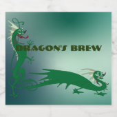 Étiquettes Pour Bouteilles De Liqueur La brasse du dragon (Étiquettes simples)