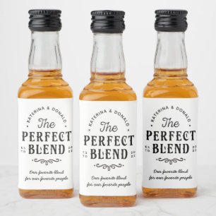 Étiquettes Pour Bouteilles De Liqueur Le Mariage de fusion parfait