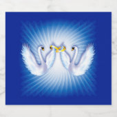 Étiquettes Pour Bouteilles De Liqueur Le Mariage de Swan (Étiquettes simples)