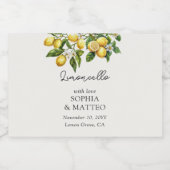 Étiquettes Pour Bouteilles De Liqueur Lemon Grove Mariage italien Limoncello Favoriser (Étiquettes simples)