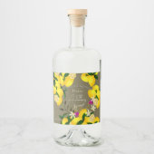 Étiquettes Pour Bouteilles De Liqueur Lemon Squeeze  (Devant)