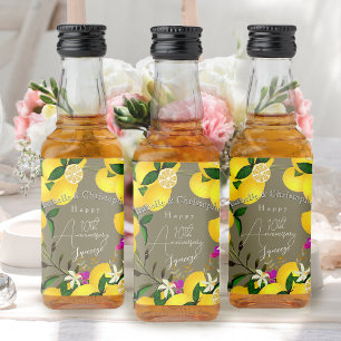 Étiquettes Pour Bouteilles De Liqueur Lemon Squeeze 