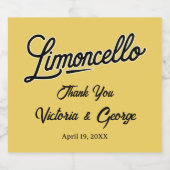 Étiquettes Pour Bouteilles De Liqueur Limoncello (Étiquettes simples)