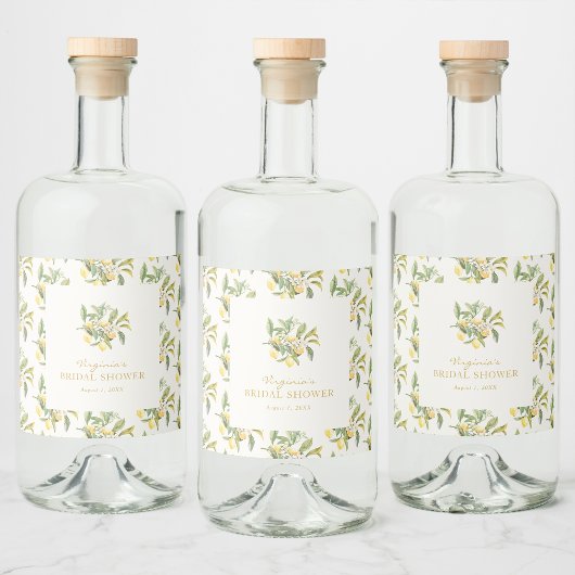 Étiquettes Pour Bouteilles De Liqueur Limoncello