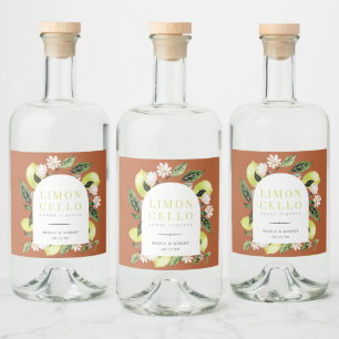 Étiquettes Pour Bouteilles De Liqueur Limoncello