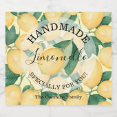 Étiquettes Pour Bouteilles De Liqueur Limoncello artisanal aux citrons vert (Étiquettes simples)