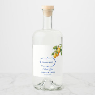 Étiquettes Pour Bouteilles De Liqueur Limoncello de citron italien Mariage