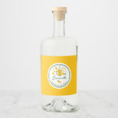 Étiquettes Pour Bouteilles De Liqueur Limoncello Lemonade Lemon Artisanat artisanal CUST (Devant)