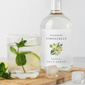 Étiquettes Pour Bouteilles De Liqueur Limoncello maison modifiable