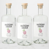 Étiquettes Pour Bouteilles De Liqueur liqueur de framboise maison sur mesure pour mariag (Bouteilles)