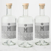 Étiquettes Pour Bouteilles De Liqueur Liqueur métallique et acier (Bouteilles)