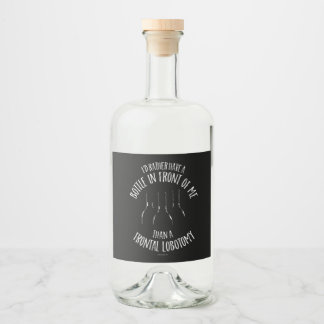 Étiquettes Pour Bouteilles De Liqueur Lobotomie frontale