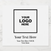 Étiquettes Pour Bouteilles De Liqueur Logo (Étiquettes simples)