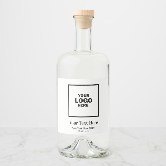 Étiquettes Pour Bouteilles De Liqueur Logo (Devant)