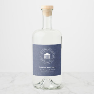 Étiquettes Pour Bouteilles De Liqueur Logo d'entreprise Name Étiquettes de bouteille