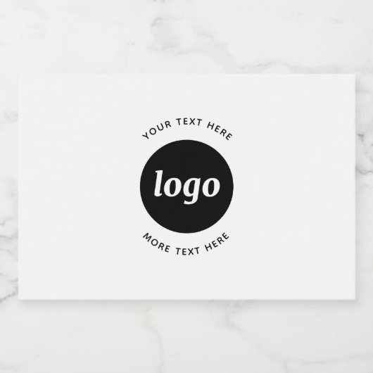 Étiquettes Pour Bouteilles De Liqueur Logo Simple Avec Texte Professionnel Promotionnel (Étiquettes simples)