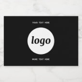 Étiquettes Pour Bouteilles De Liqueur Logo Simple Avec Texte Professionnel Promotionnel (Étiquettes simples)