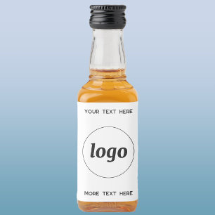 Étiquettes Pour Bouteilles De Liqueur Logo Simple Avec Texte Professionnel Promotionnel
