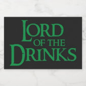 Étiquettes Pour Bouteilles De Liqueur Lord of the Drinks (Étiquettes simples)