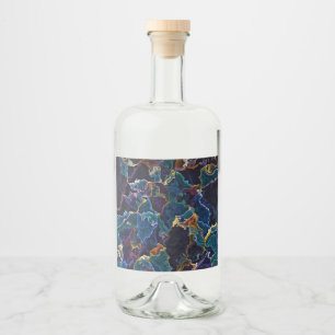 Étiquettes Pour Bouteilles De Liqueur Marche à huile