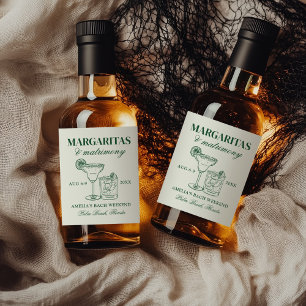 Étiquettes Pour Bouteilles De Liqueur Margaritas & Mariage Bachelorette Week-end