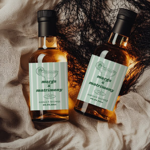 Étiquettes Pour Bouteilles De Liqueur Marges & Mariage Retro Fête des mariées Bacheloret