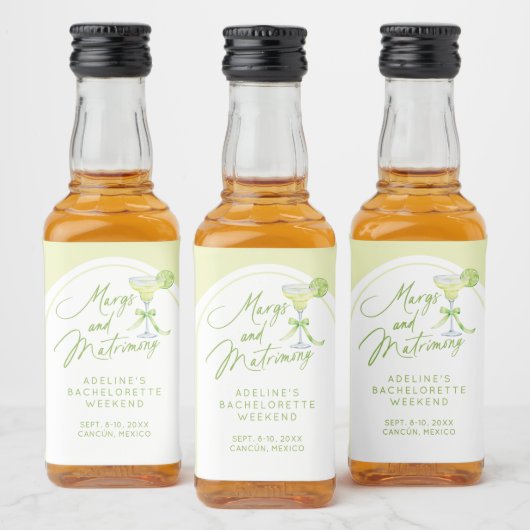 Étiquettes Pour Bouteilles De Liqueur Marges Matrimony Bachelorette personnalisée (Bouteilles)