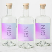 Étiquettes Pour Bouteilles De Liqueur Mariage de automne violet ultra moderne (Bouteilles)