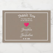 Étiquettes Pour Bouteilles De Liqueur Mariage Rustic Chic Invité Favoriser Noms Mignons (Étiquettes simples)