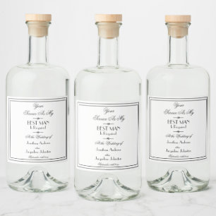 Étiquettes Pour Bouteilles De Liqueur Mariage Serez-Vous Ma Meilleure Proposition Pour H