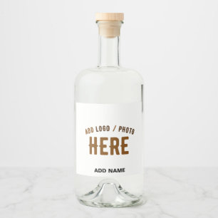 ÉTIQUETTES POUR BOUTEILLES DE LIQUEUR MARQUE BLANCHE MODERNE ET PERSONNALISABLE VÉRIFIÉE